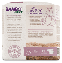 bambo nature baby diapers size 5 back