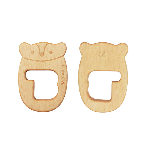 Natural Maple Wood Teether MRB